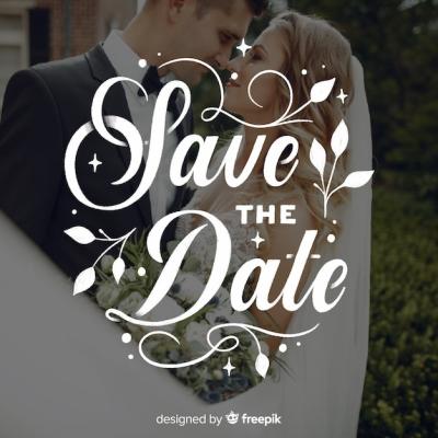 Wedding Save the Date Lettering Image – Free Download