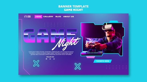 Game Night Template Design – Free Download