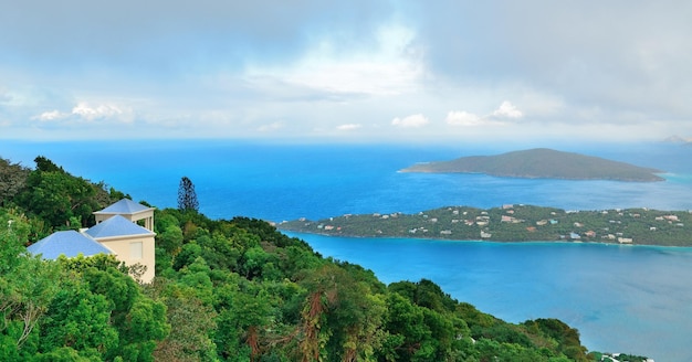 Explore the Stunning Panorama of St. Thomas in the Virgin Islands – Free Download