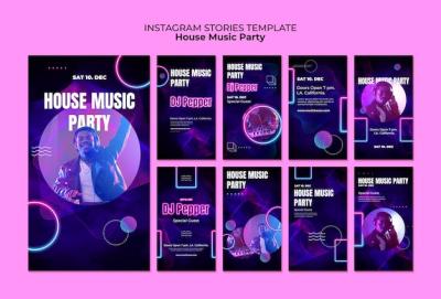 House Music Party Instagram Stories – Free Download