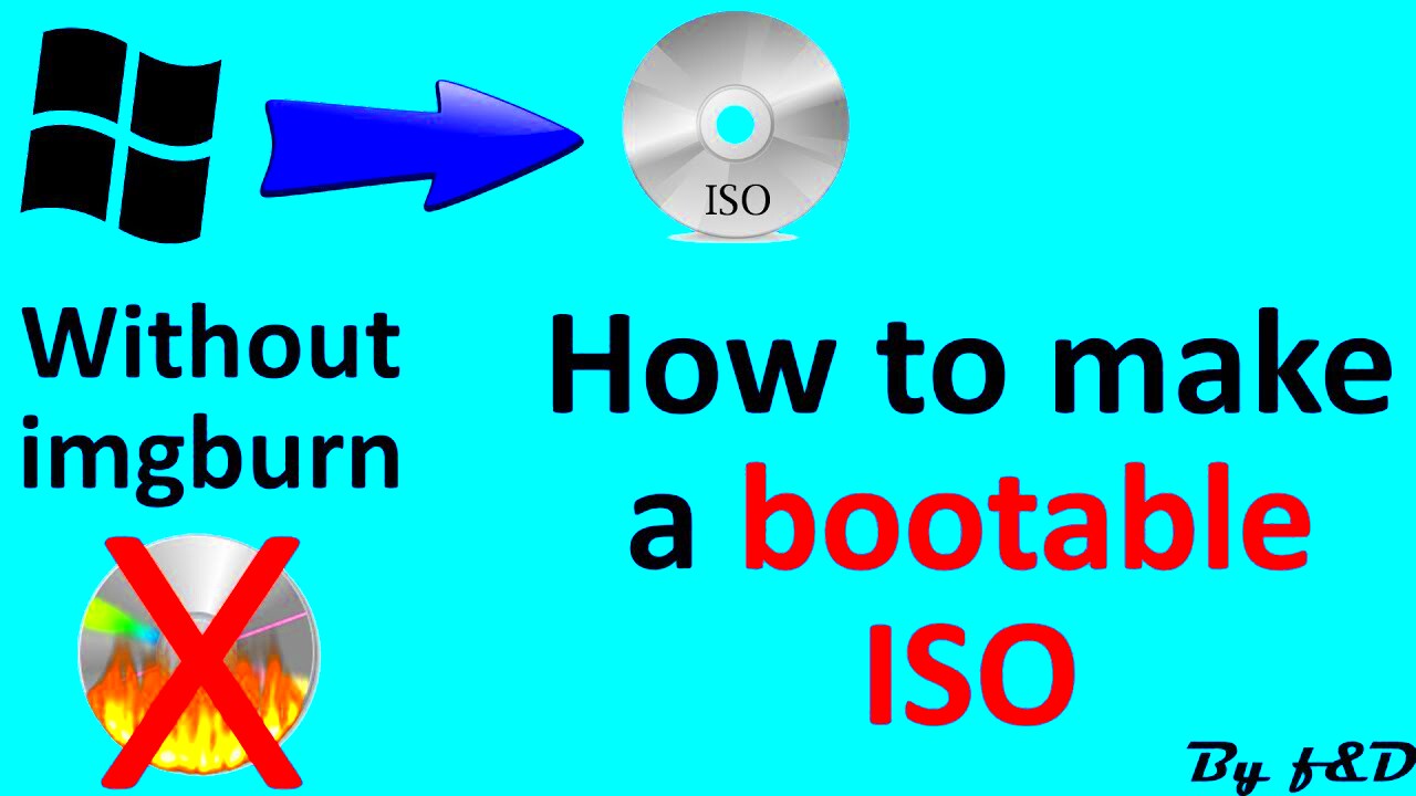 Make bootable ISO image for windows using windows bootable image 