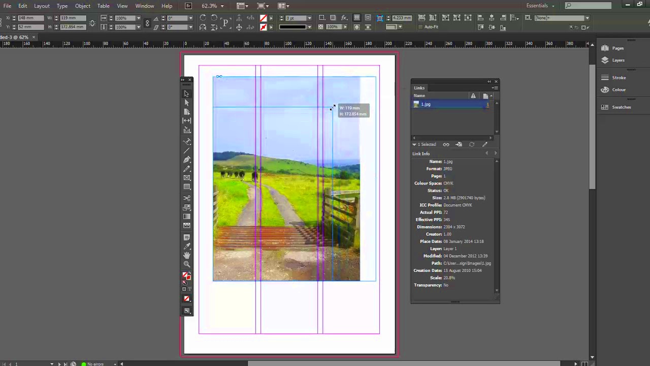 Scaling and rotating images in Adobe InDesign  YouTube