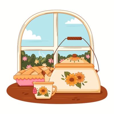 Hand Drawn Cottagecore Illustration – Free Download