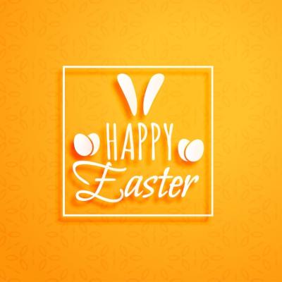 Orange Discount Card for Easter – Free Download