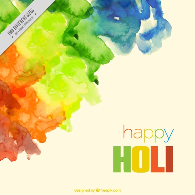 Holi Watercolor Background – Free to Download