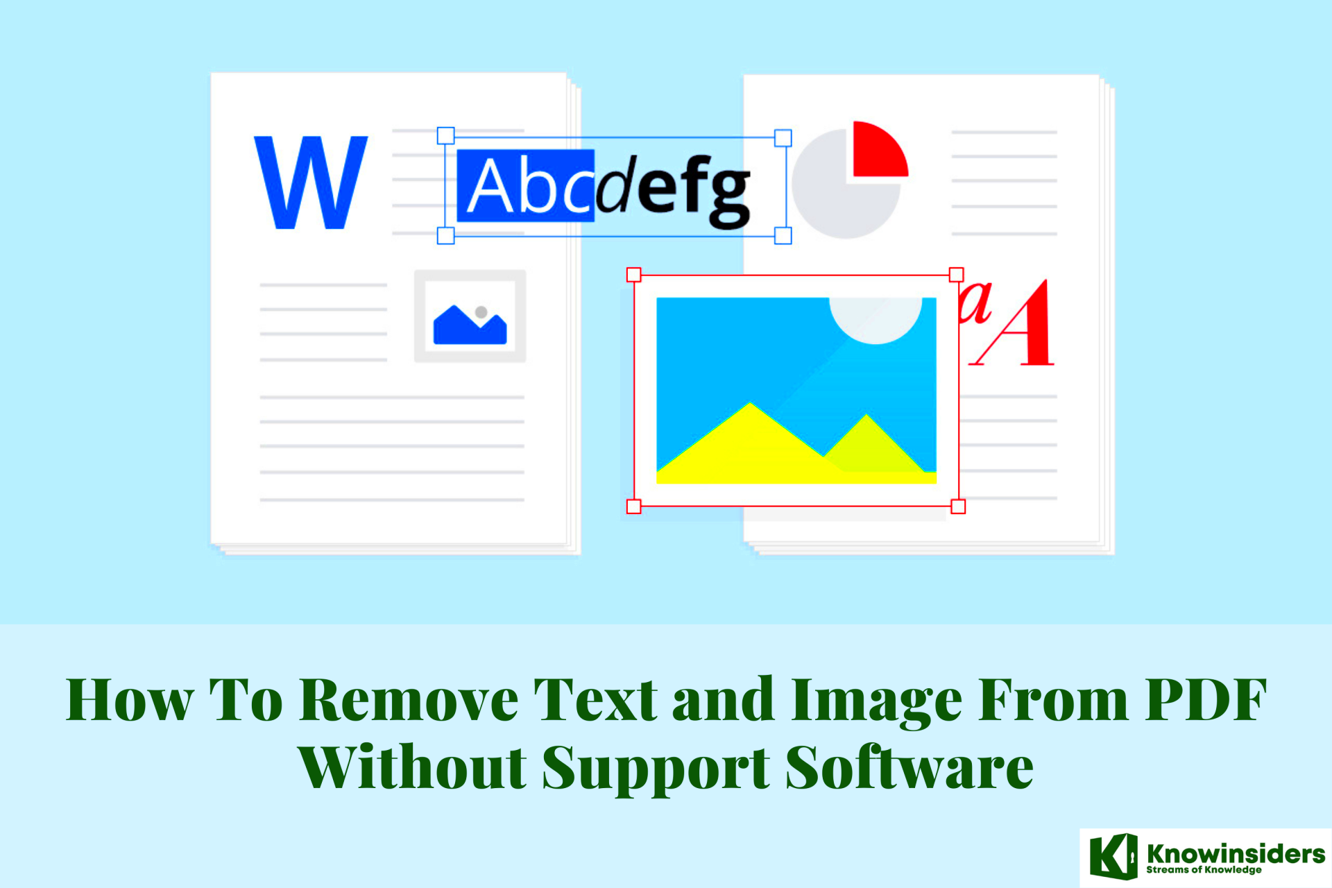 How To Remove Text and Image From PDF Without Support Software 