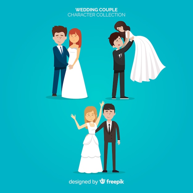 Wedding Couple Character Collection – Free Download Stock Photos