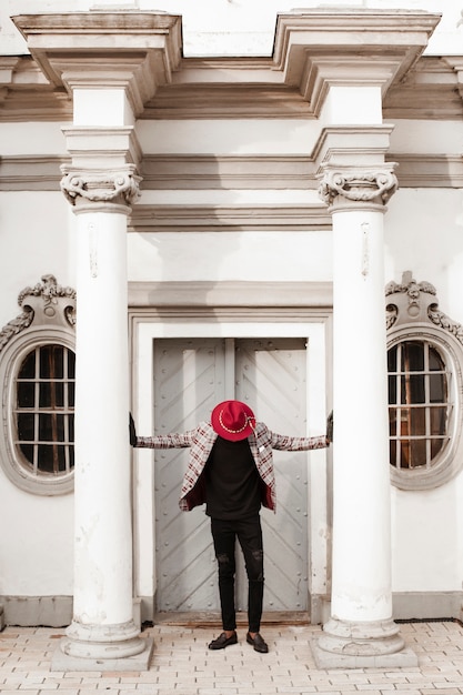 Stylish Young Male with Hat Posing Outdoors – Free Stock Photo for Download