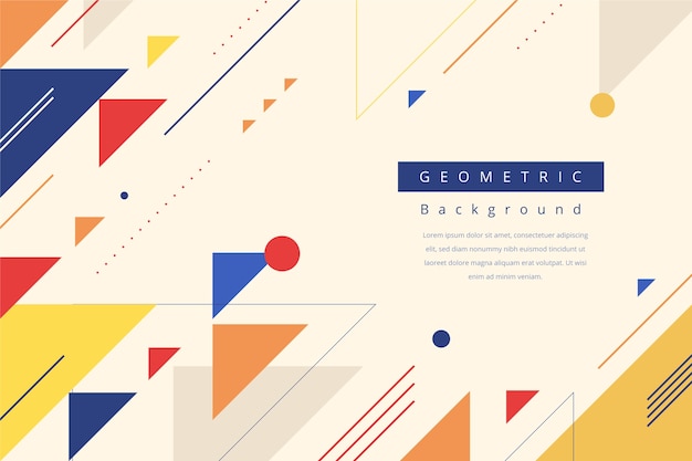 Flat Geometric Background – Free Stock Photo for Download