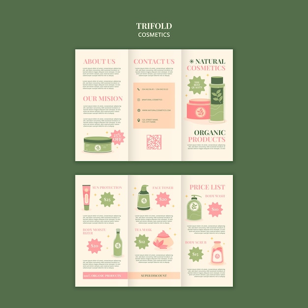 Cosmetic Template Design – Free Download for Stunning PSD Templates