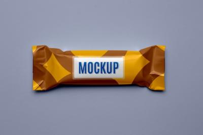 Chocolate Bar Packaging Mockup – Free Download