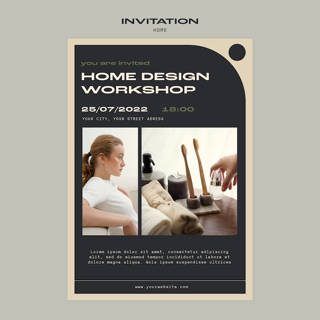 Flat Design Home Deco Template – Free Stock Photo Download