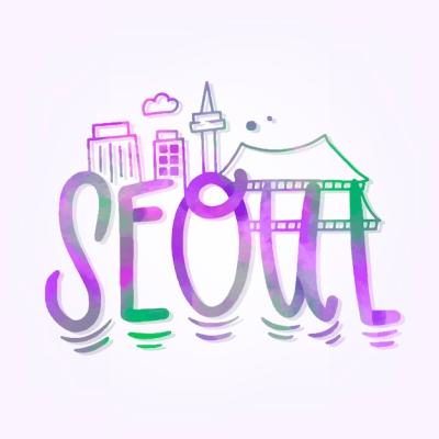 Seoul City Lettering – Download Free Stock Photo