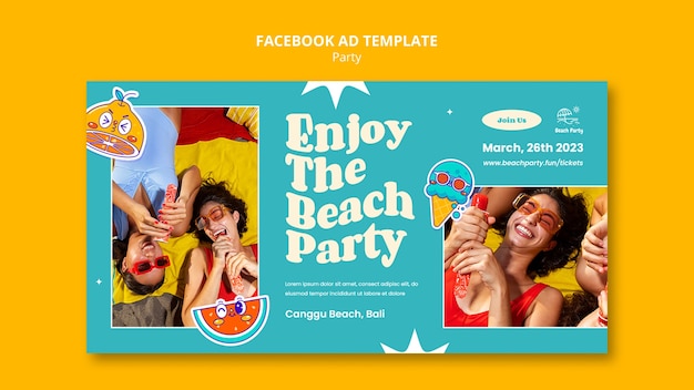 Party Entertainment Facebook Template – Free Download