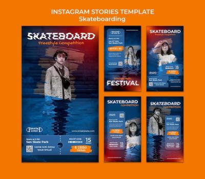 Skateboard Competition Instagram Stories – Free Download