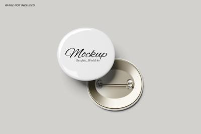 Pin Badge Mockup – Free Download