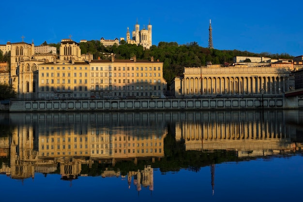 Famous View of Saone River in Lyon, France – Free to Download