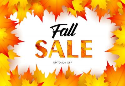 Maple Leaves Fall Sale Retail Banner – Free Download