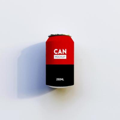 Realistic 3D Metallic Can Mockup Design – Free Download