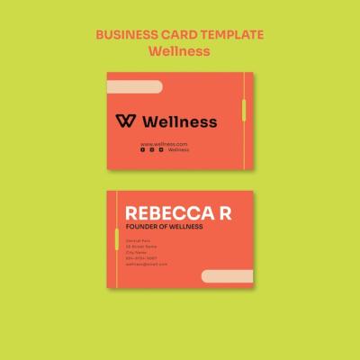 Wellness Template in Flat Design – Free Download