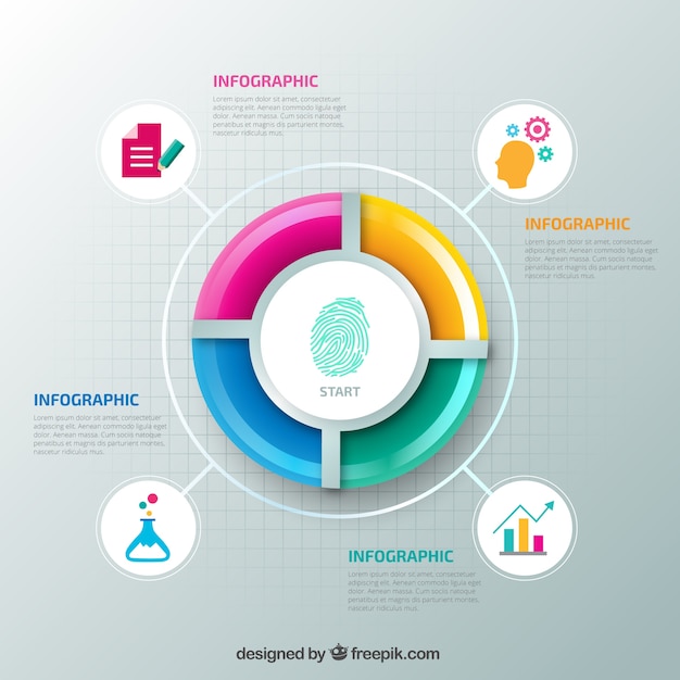 Colorful Pie Chart Template – Free Download