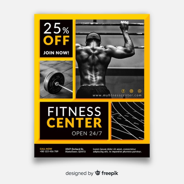 Modern Gym Flyer Template – Free to Download