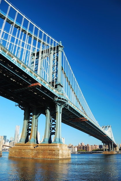 Manhattan Bridge in New York City – Free Stock Photo for Download