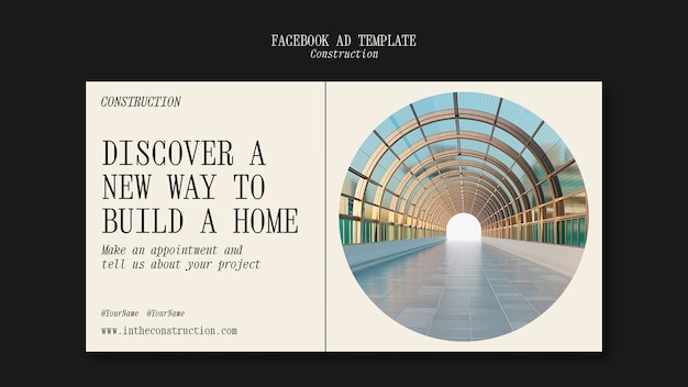 Flat Design Construction Template – Free Download