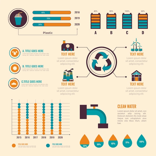 Flat Design Ecology Infographic – Free Download