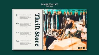 Thrift Store Banner Template – Free to Download