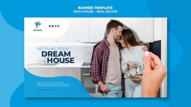 New House Real Estate Banner – Free Download