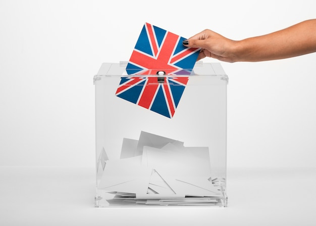 United Kingdom Flag Card in Ballot Box – Free Download