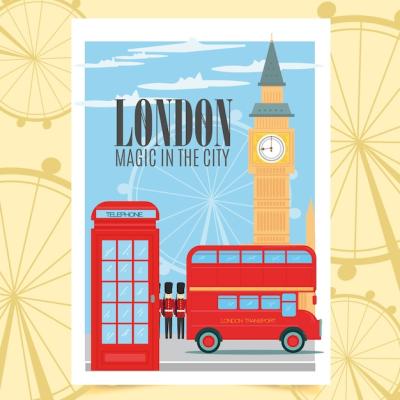 London Poster Vector Templates for Free Download