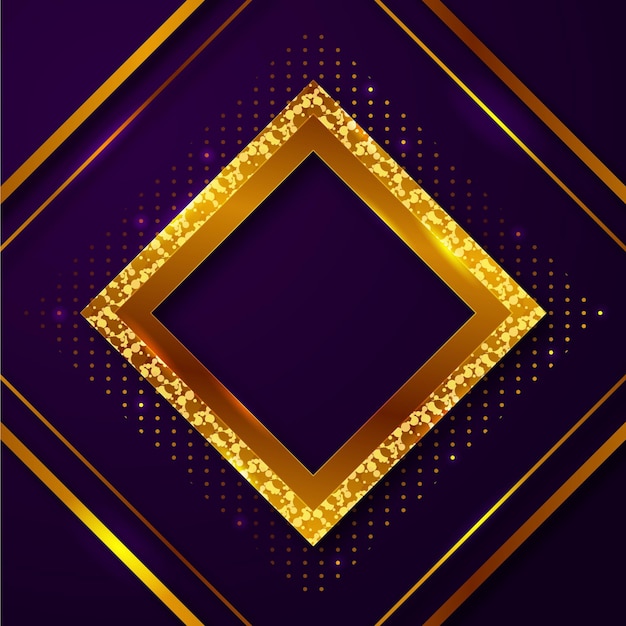 Golden Luxury Frame Template – Free Download