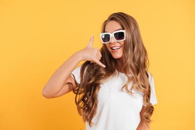 Happy Pretty Girl in Sunglasses – Free Stock Photo for Download