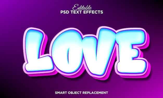 Cute Love Graffiti Text Effect – Free Download