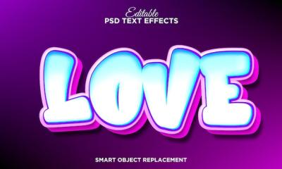 Cute Love Graffiti Text Effect – Free Download