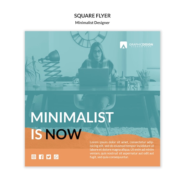 Square Flyer Template for Minimalist Designs – Free to Download