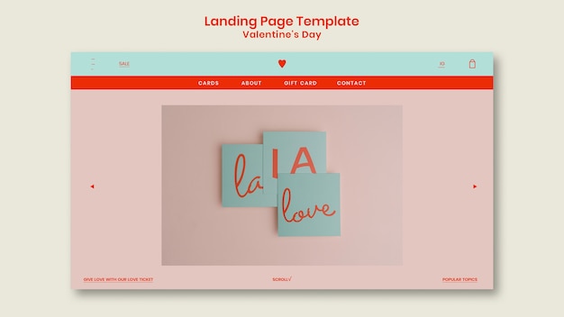 Valentines Day Landing Page Template – Free Download