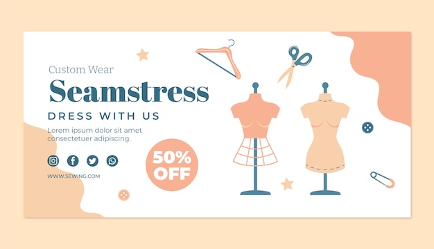 Sale Background for Seamstresses – Free Download