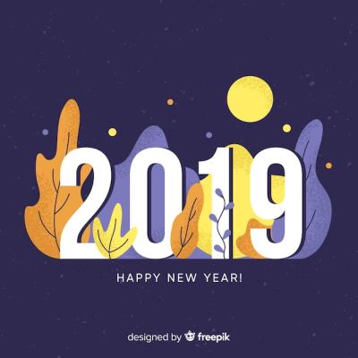 New Year 2019 Banner – Free Stock Photo for Download