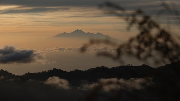 Stunning Dawn View of Batur Volcano in Bali, Indonesia – Free Stock Photo for Download