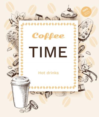 Vintage Coffee Poster – Free Download Stock Photo