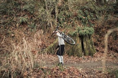 Man Carrying Bicycle on His Back in the Forest – Free Stock Photo, Download for Free