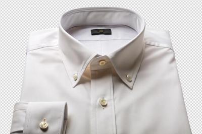 White Color Formal Shirt with Button Down Collar – Free Download