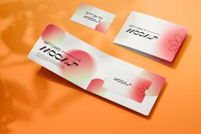 Gift Card Mockup Design – Free Download