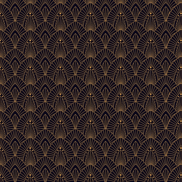 Art Deco Pattern in Flat Design – Free Download