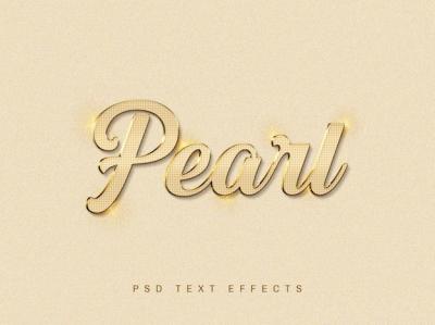 Pearl 3D Text Effect PSD – Download Free Stock Photo