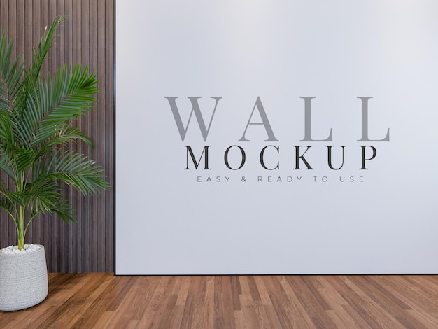 Modern Living Room Wall Mockup with Furniture and Decoration – Free Download