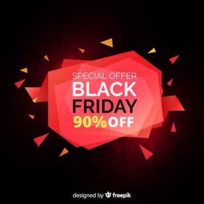 Modern Black Friday Composition in Flat Design – Free to Download